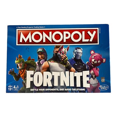 Monopoly Fortnite Board Game Original Box, Insert, And Instructions ...