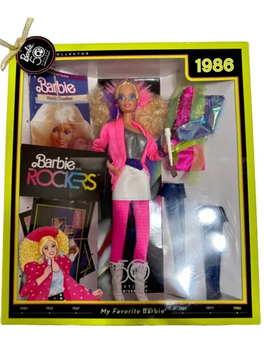 1986 Barbie and Rockers Barbie Doll - 50th Anniversary
