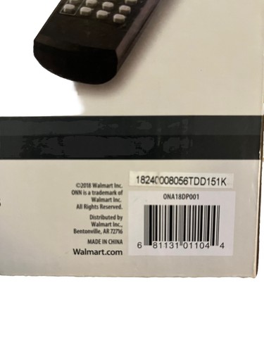 Reproductor de Video DVD ONN Modelo: ONA18DP001 Cables de Texto a Voz Control Remoto Nuevo en Caja - Imagen 5 de 6
