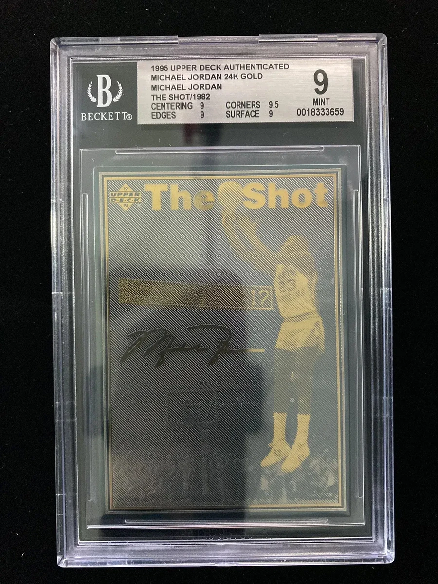 マイケルジョーダン　UPPER DECK 24k authenticated 1997-98 Upper Deck Michael Jordan 24K Gold Five-Time NBA Finals