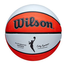 Wilson WNBA Authentic Outdoor Basketball Size 6 28.5 Orange White Ball