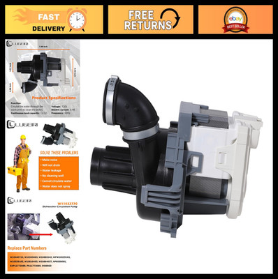 Dishwasher Circulation Pump Replacement for KitchenAid & Whirlpool Models, Fits