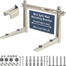 Heavy Duty Mini Split Wall Mounting Bracket, 550 lb, Fits 9000–36000 BTU AC