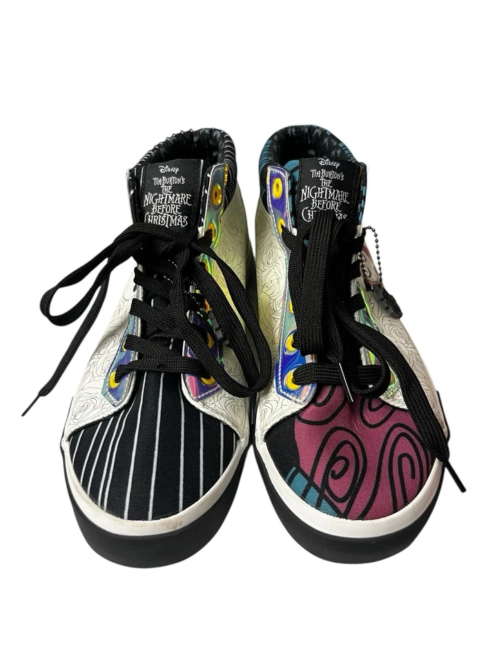 Disney Jack and Sally Pesadilla antes de Navidad Zapatos Mujer 9 Top Alto Raro Foto 3 de 4