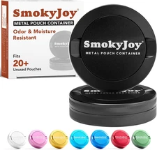 Metal Smell-Proof Pouch Container Double Decker Aluminum Storage Case