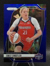 2024 Panini Prizm WNBA Emily Engstler #67 Blue Prizm /199 Washington Mystics