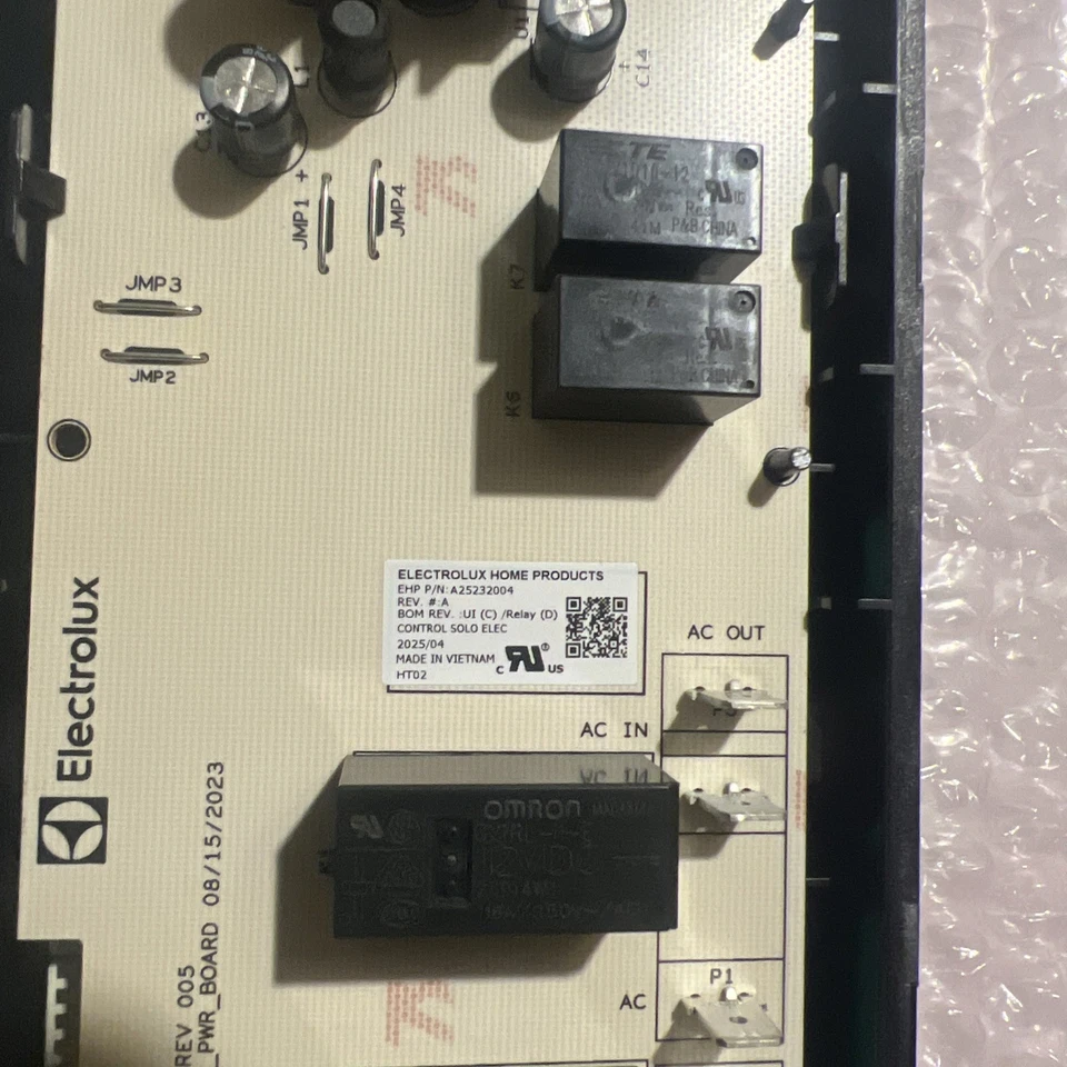 Conjunto de placa de control electrónico de gama Electrolux 5304536671 OEM Foto 3 de 4