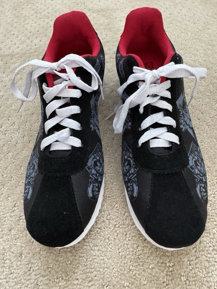 MARVEL Panam Hombres Negro Rojo Gris Hulk Ironman Thor Spider-Man Zapatos (7 1/2) NUEVO Foto 3 de 4