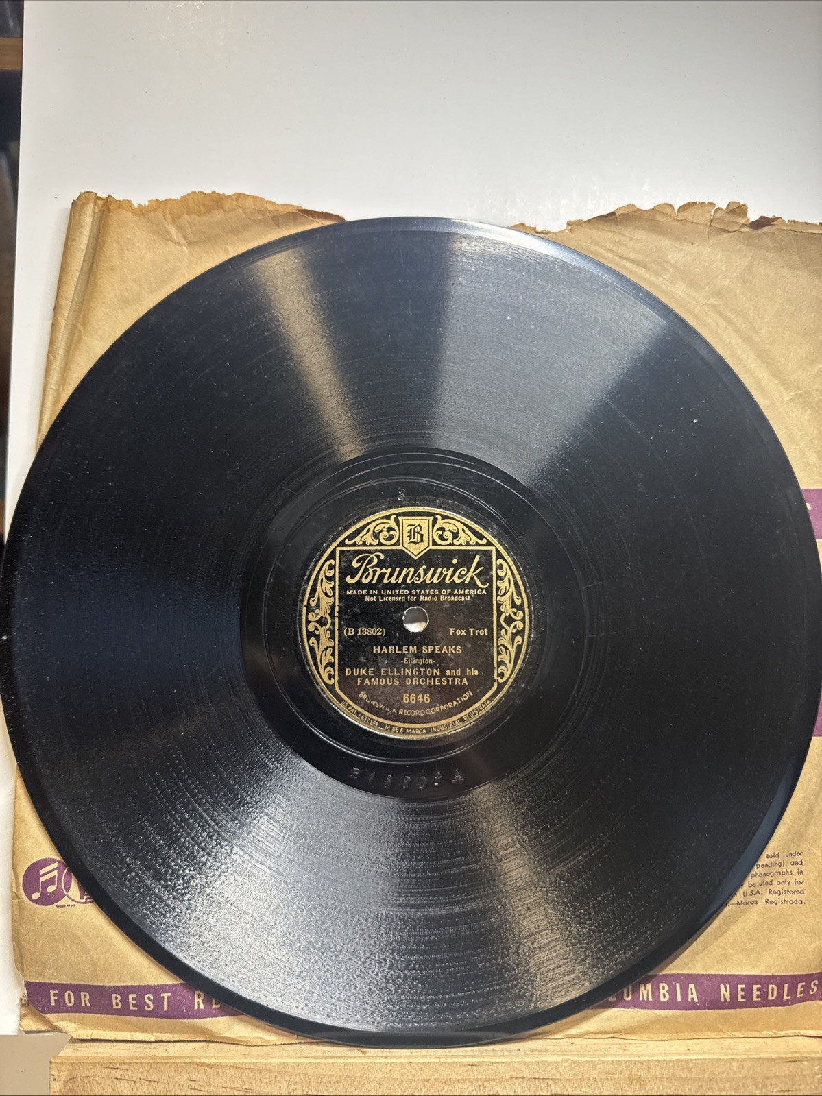 Duke Ellington - Blue Harlem / Best Wishes ~ Brunswick 6374 Jazz 78, 1932