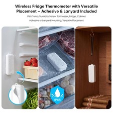 Smart WiFi Fridge Monitor Freezer Thermometer with 2 Sensors App Notifications