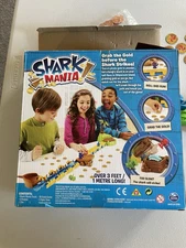 Shark Mania! Chomping Race Board Game Rare 2014 SpinMaster *MISSING COINS*