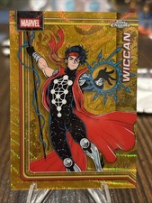 2026 Topps Chrome Marvel Wiccan #198 True Gold Refractor 21/50