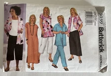 Butterick 3039 Shirt Top Tunic Dress Skirt Pants Pattern UNCUT Size 22W 24W 26W