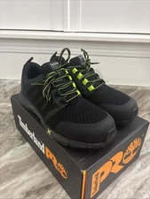 Timberland Pro Men's 10 Radius Black Composite Safety Toe Work Shoe TB0A27X5