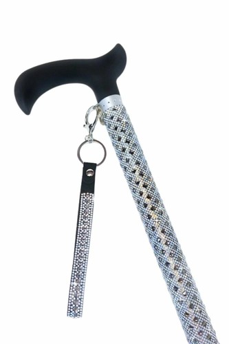 Jacqueline Kent Royal Eisstock verstellbar Aluminium Kristall Rohr