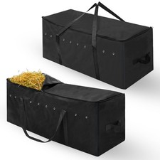 Sanwuta 2-Pack Hay Bale Bag 41x15x17" Large 600D Hay Storage Container