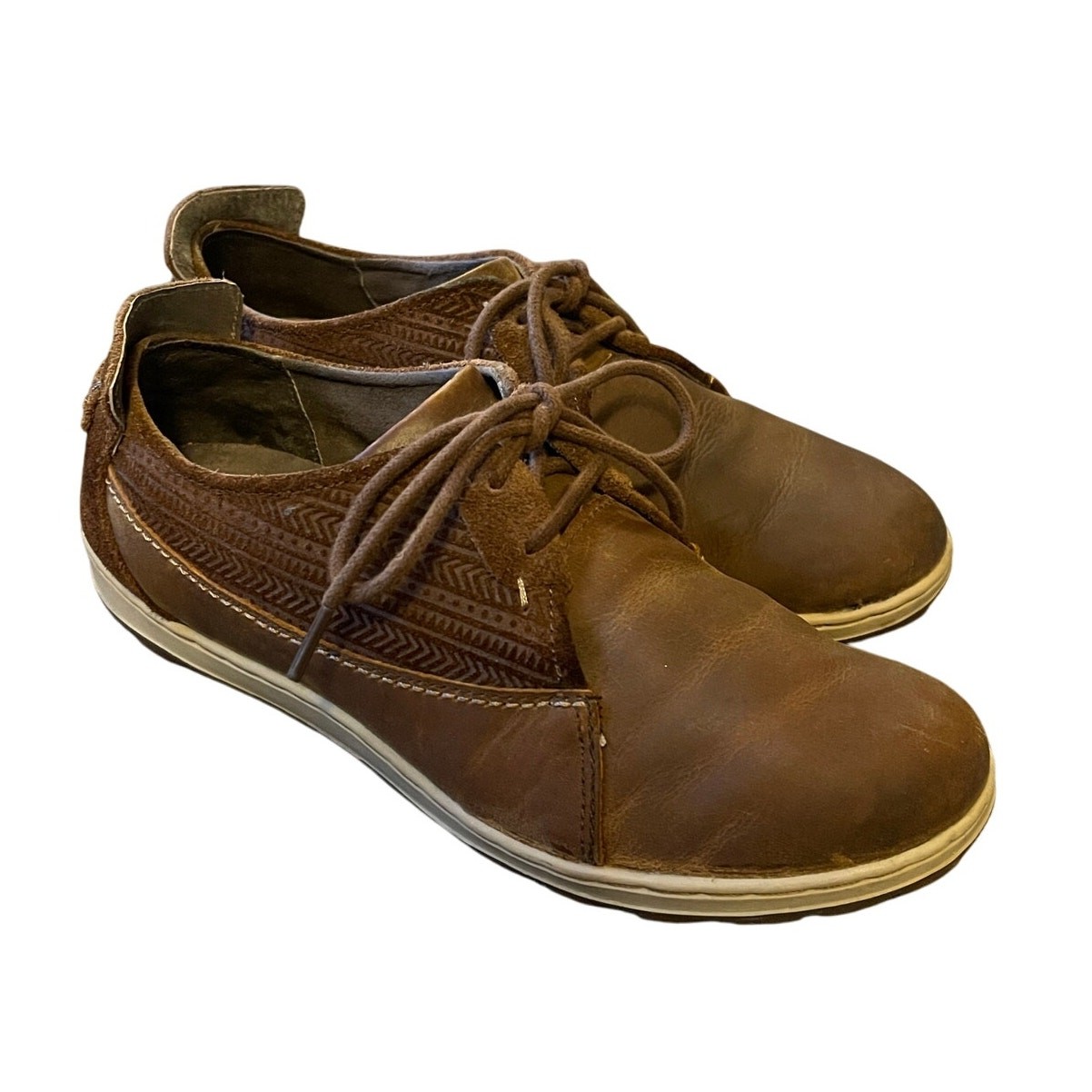 Scarpe da ginnastica Merrell donna 8 Ashland marrone zucchero pelle stringate COMFORT usate in ottime condizioni!