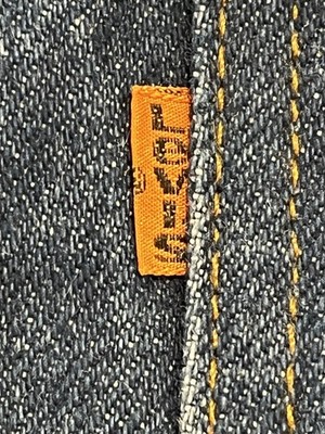 Vtg 80s 90s Levis 519 Orange Tab Jeans 30x32 Fits 28x31 USA Made
