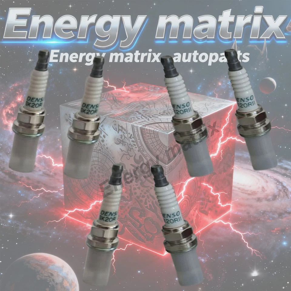 6pcs Genuine DENSO Iridium Spark Plugs OEM 90919-01210 SK20R11 3297 for Toyota Foto 2 de 4