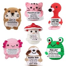 Funny Positive Potato Animal Gift Handmade Crochet Animal Cute Emotional