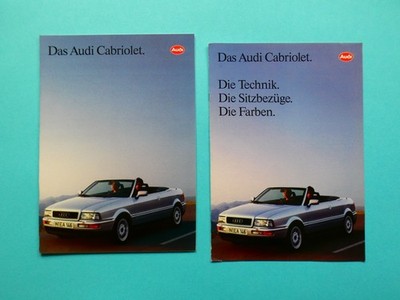 Prospekt / Katalog / Broschüre - Audi Cabriolet / Cabrio - 2,3 E / 2,8 E - 01/93