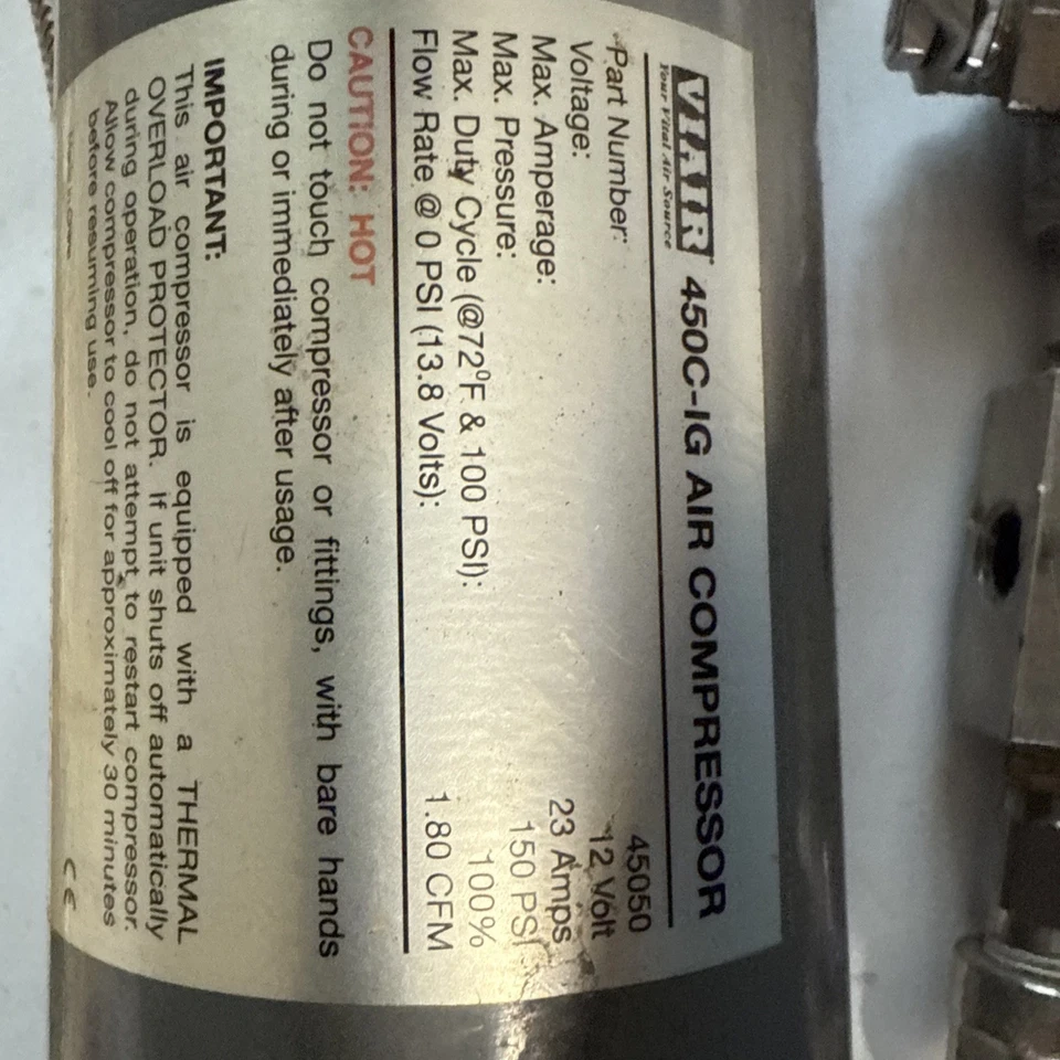 工业 12V VIAIR 450C 压缩机套件 - 专业人士的终极可靠性 — 第 2/4 张图片
