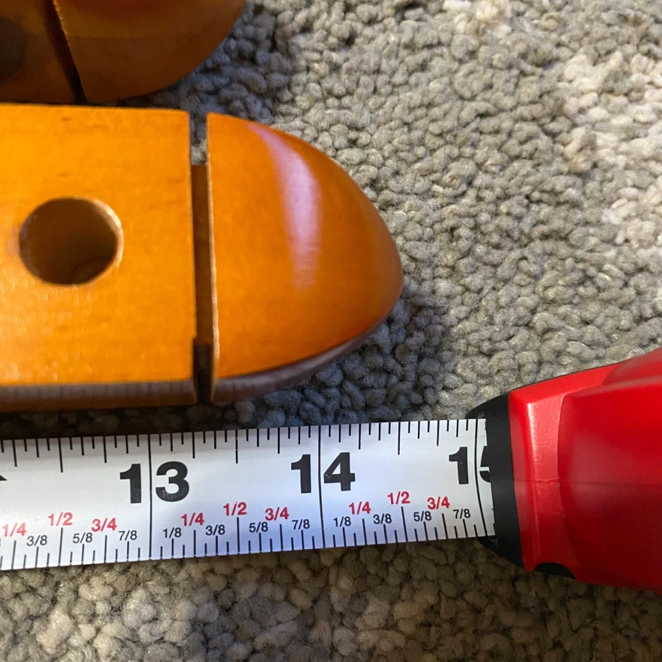 6 Tacos 2 Piezas Madera Montado en la Pared Billar Piscina Taco Palo Soporte Madera de Roble Foto 3 de 4