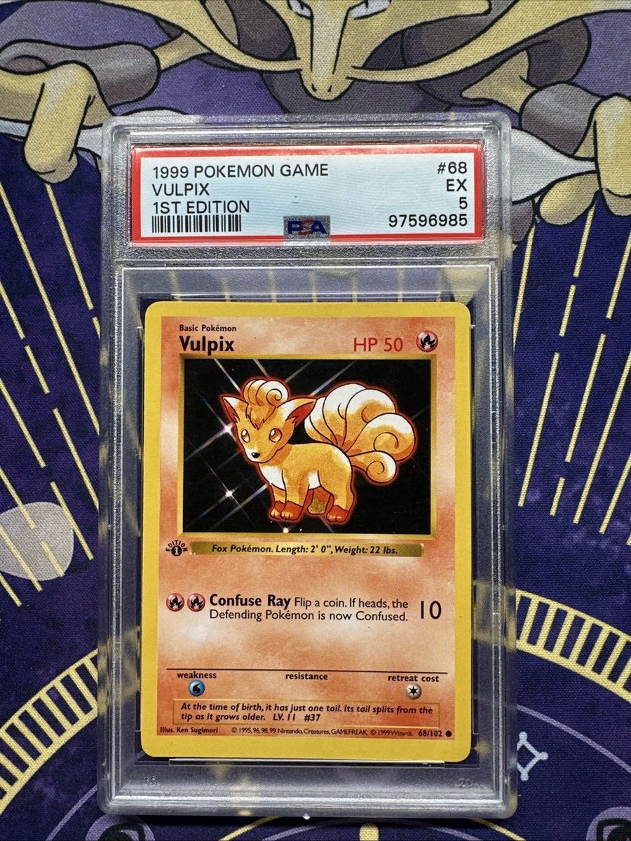 ポケモンカードゲーム Vulpix 1st edition shadow less Pokemon Base Set VULPIX 68/102 1st Edition Shadowless | eBay