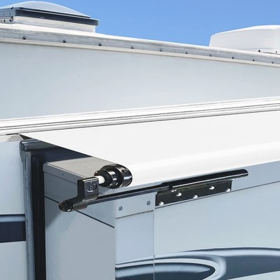 Slide Out Awning Fabric Replacement White 46'' x 170'' Universal Slide-Topper