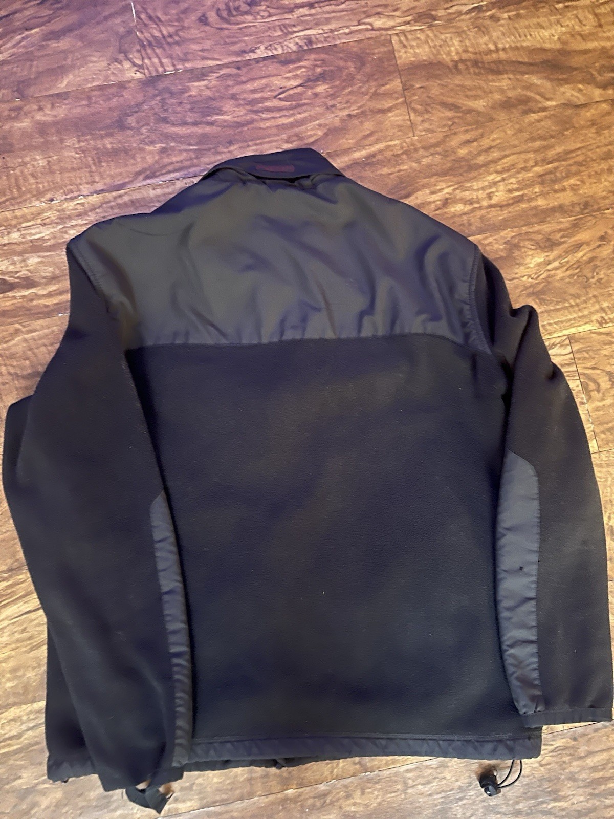 Polo Ralph Lauren taglia L full zip Polartec giacca pile nero cappuccio nascosto pony