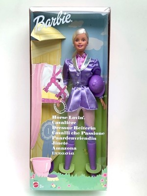    Barbie Equestrian Dressur Reiterin Horse Lovin Riding 2000 Mattel 50242 NRFB
