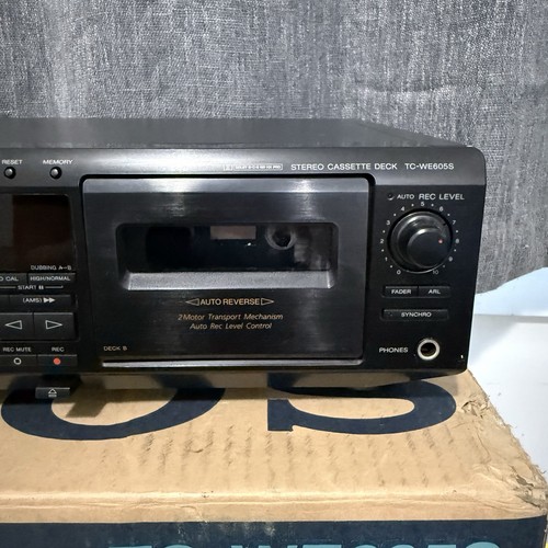 Sony TC-WE605S Doble Cassette Deck Con Caja Funciona - Imagen 5 de 5