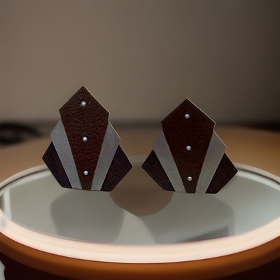 Art Deco Bookends Abstract Rays Geometric 6 h x 5 w