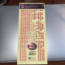 Tudor Electric Football Cleveland Browns Home Away Partial Number Sheets.