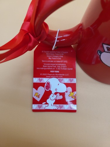 Peanuts New 2022 Stoneware Snoopy Valentines Coffee Mug Only With Tag - Picture 9 of 12
