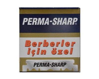 Perma Sharp Halbe Blattklingen, 100 Rasierklingen für Rasiermesser 