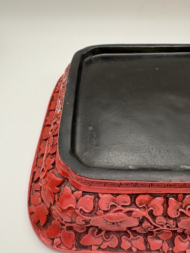 VTG Chinese Rectangular Tray Two Four Leged Dragons and The Pearl of Wisdom - Picture 18 of 22