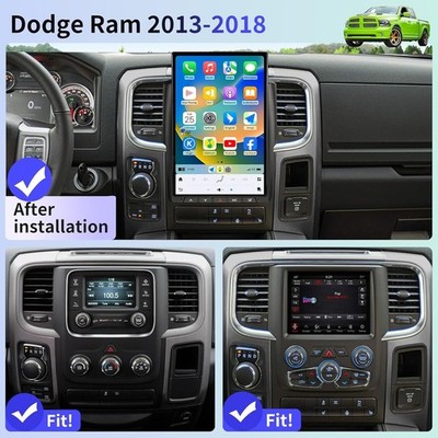 For Dodge Ram 2013-2018 Tesla Style 14.5'' Vertical Screen Car GPS Radio Stereo