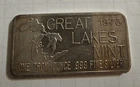 RARE 1973 LABOR DAY GREAT LAKES  ~ ONE TROY OUNCE .999 FINE SILVER BAR