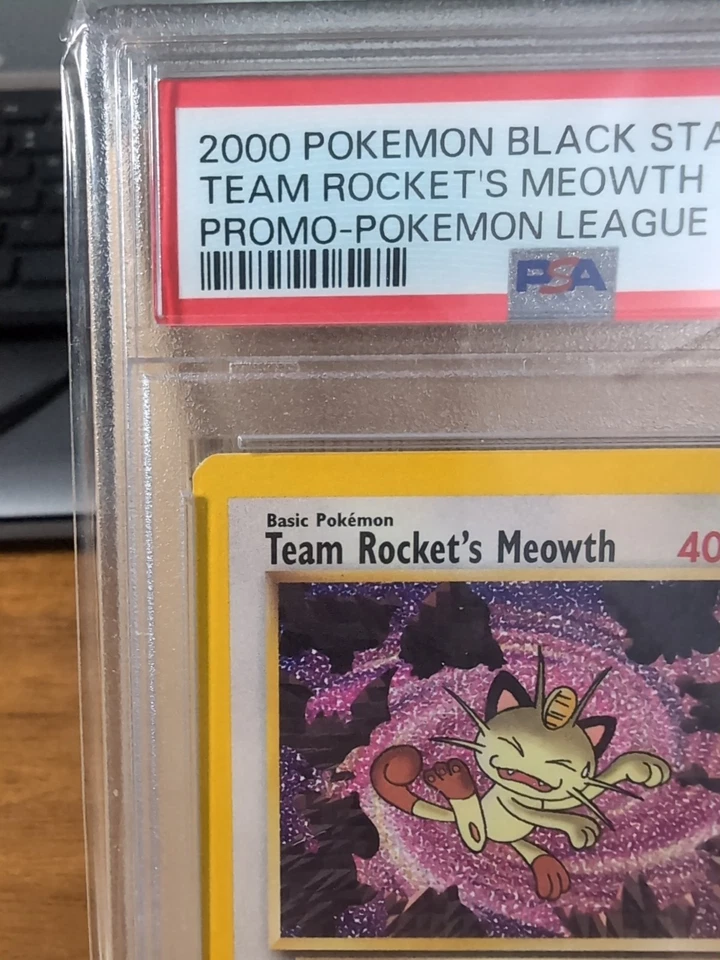 Team Rocket's Meowth - Black Star Promo #18 - 200 Pokemon League - PSA 10 - Image 2 of 4