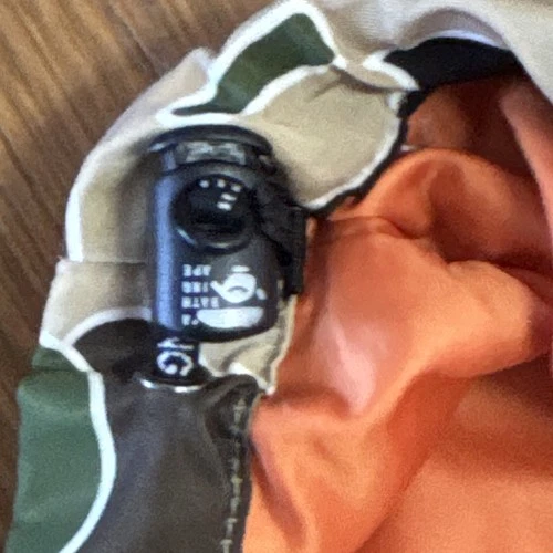 A Bathing Ape BAPE Camo Hooded Windbreaker Jacket Orange Lining Mens L image 11