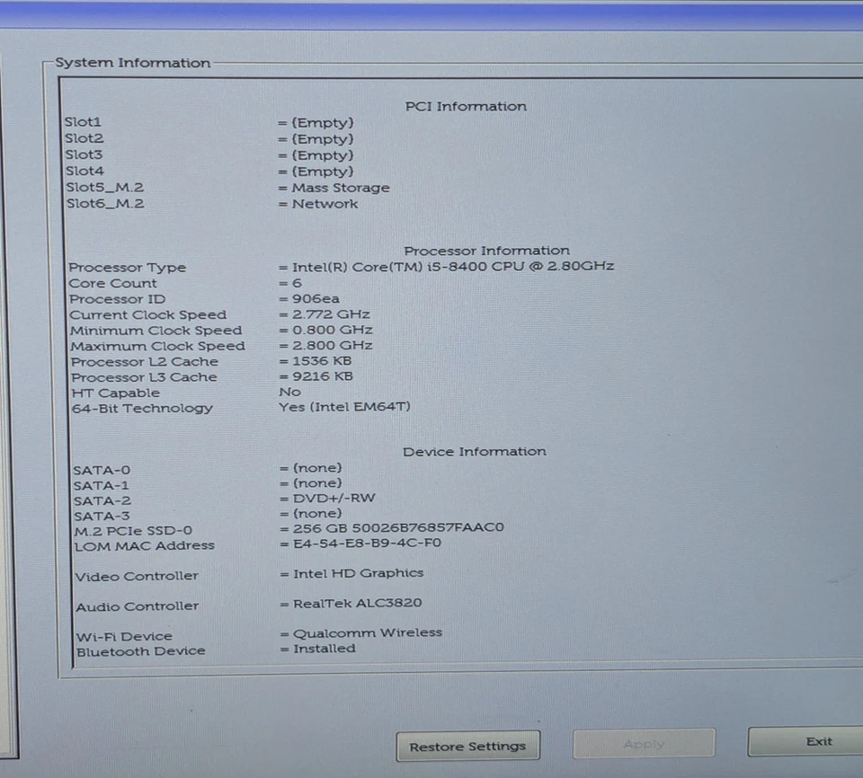 Dell Vostro 3670 MT Desktop i5-8400 2.80GHz 16GB RAM 256GB NVMe Windows 11 Pro - Image 4 of 4
