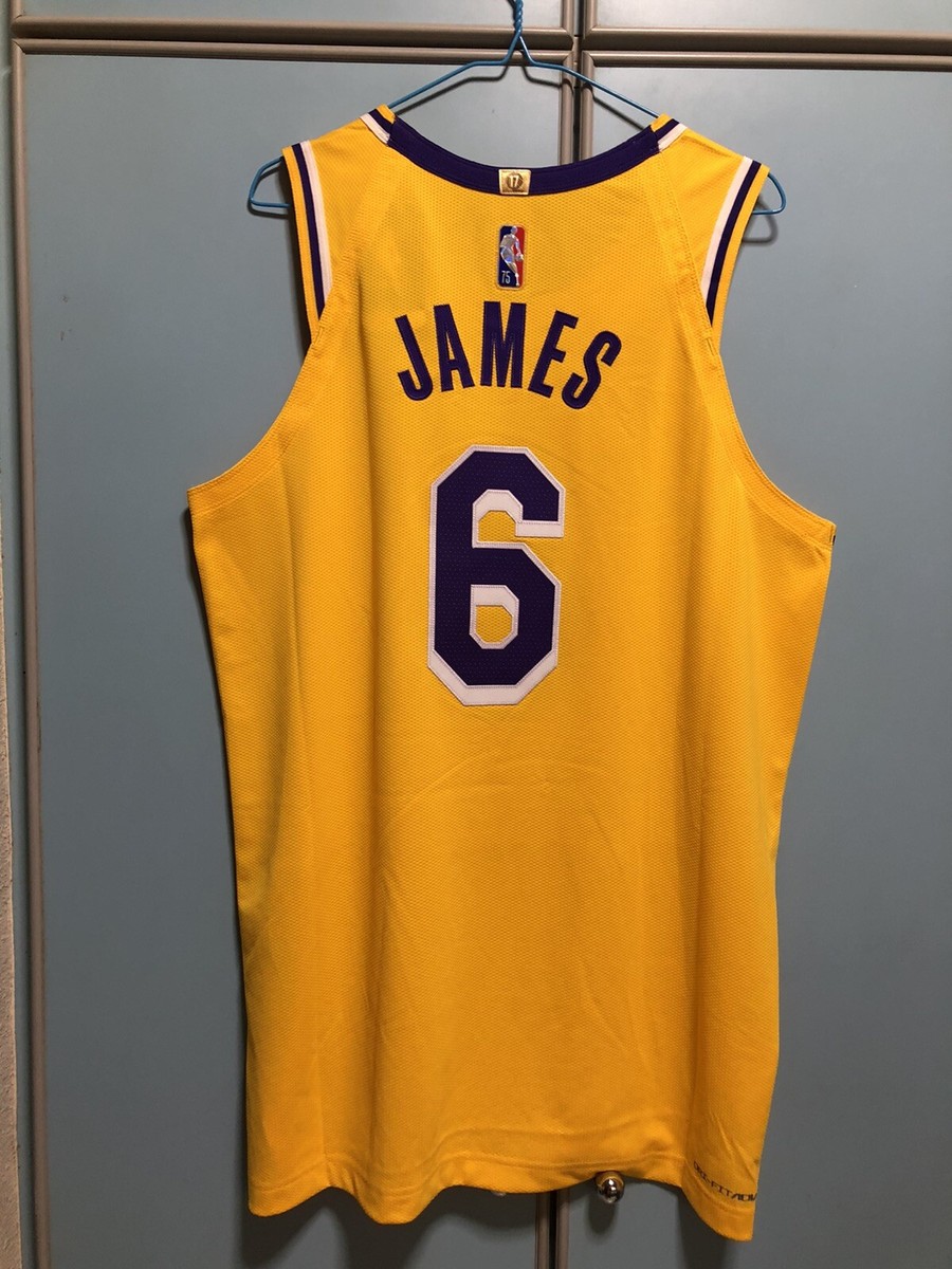 Nba Authentic 75th Anniversary Lakers LeBron James