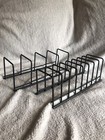Dish & Skillet Black Powder Coated Steel Racks 14”L x 4.5”W 2pcs.