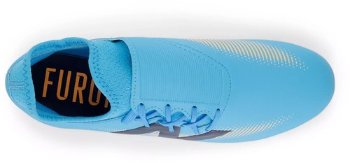 New Balance Men's Furon Dispatch FG V7+ Blue/Orange Soccer Cleats (SF3FS75) - Picture 4 of 5