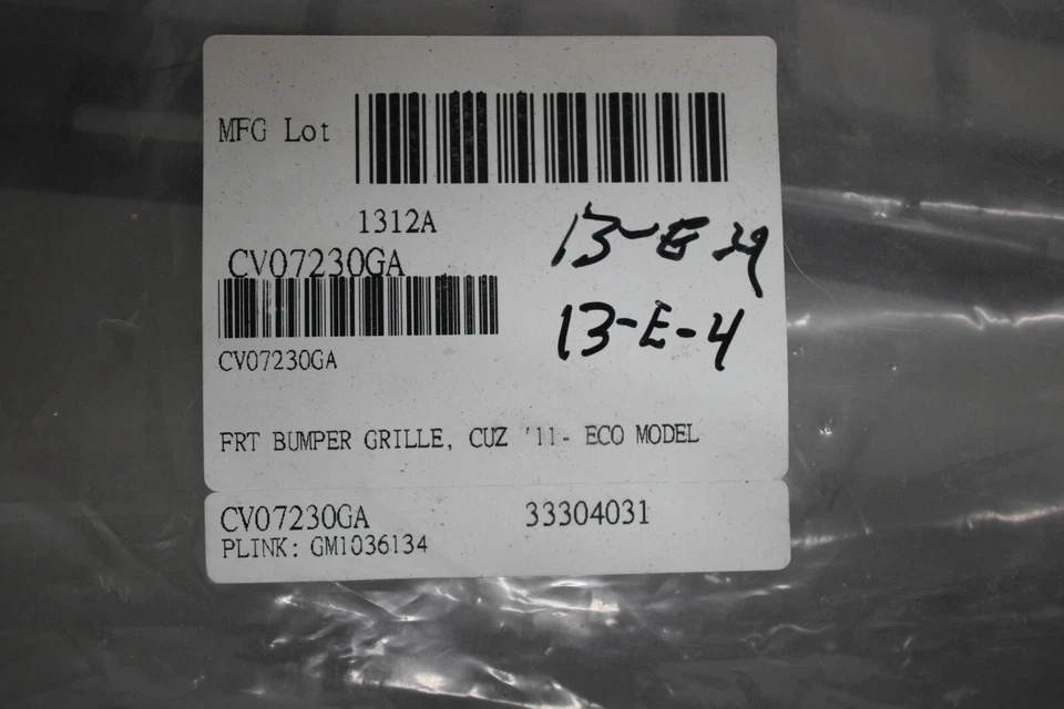 2011 2012 2013 2014 CHEVROLET CRUZE FRONT LOWER GRILLE Foto 4 de 4