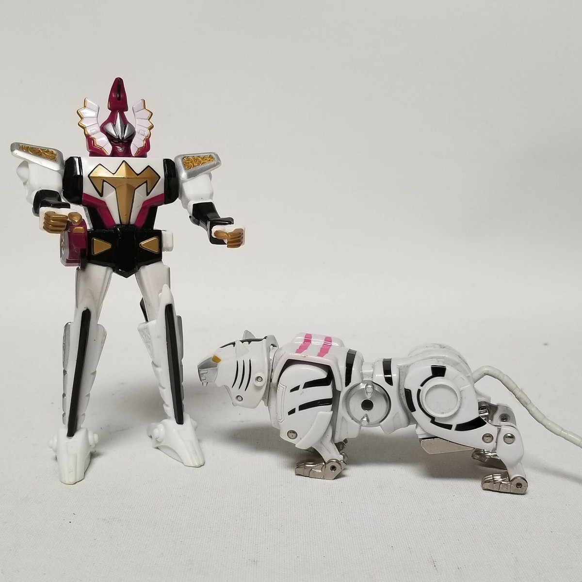 Power Rangers Dino Thunder Stegozord Megazord & Deluxe White Tiger