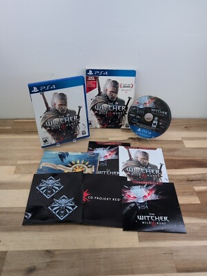 The Witcher 3 Wild Hunt (Sony Playstation 4 PS4) Manual/Sleeve/Map - CIB VGUC