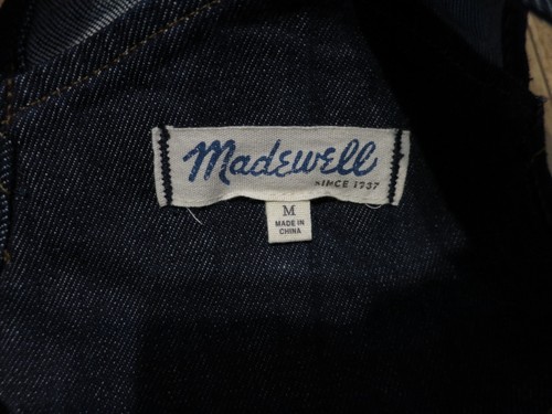Madewell E3383 Women's Dark Washed indigo Flea Market Flare Denim Overall Sz M - Picture 6 of 12
