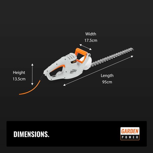 VonHaus 550W Electric Hedge Trimmer / Cutter with 60cm Blade + Blade